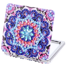Load image into Gallery viewer, DIY Diamond Painting Makeup Mirror Portable Diamond Art Mosaic Makeup Mirror
