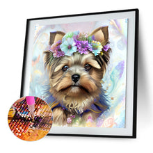Load image into Gallery viewer, Diamond Painting - Full Round - yorkshire terrier (30*30CM)
