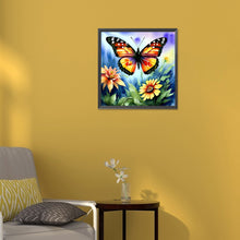 Load image into Gallery viewer, Diamond Painting - Full Round - butterfly in the garden (30*30CM)
