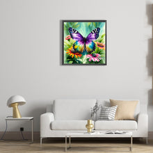 Load image into Gallery viewer, Diamond Painting - Full Round - butterfly in the garden (30*30CM)

