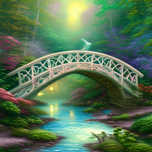 Diamond Painting - Full Round - park arch bridge (30*30CM)