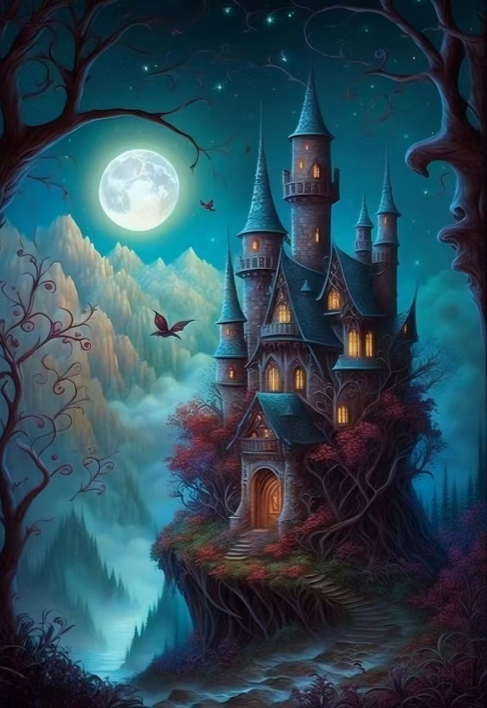 AB Diamond Painting - Full Round - Secret Castle (40*60cm)