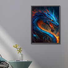Load image into Gallery viewer, Diamond Painting - Full Square - western blue dragon (45*60CM)
