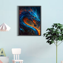 Load image into Gallery viewer, Diamond Painting - Full Square - western blue dragon (45*60CM)
