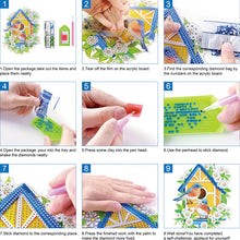 Load image into Gallery viewer, DIY Diamond Painting Phone Holder for Desktop Crystal Resin Craft (Flower 4)
