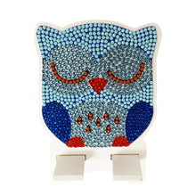 Load image into Gallery viewer, DIY Diamond Painting Phone Holder for Desktop Crystal Resin Craft (Owl 2)
