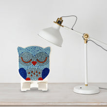 Load image into Gallery viewer, DIY Diamond Painting Phone Holder for Desktop Crystal Resin Craft (Owl 2)
