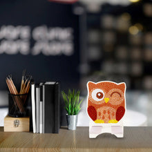 Load image into Gallery viewer, DIY Diamond Painting Phone Holder for Desktop Crystal Resin Craft (Owl 5)
