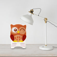 Load image into Gallery viewer, DIY Diamond Painting Phone Holder for Desktop Crystal Resin Craft (Owl 5)
