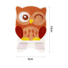 Load image into Gallery viewer, DIY Diamond Painting Phone Holder for Desktop Crystal Resin Craft (Owl 5)
