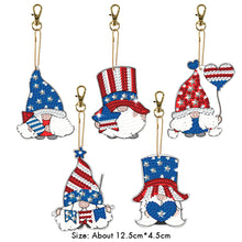 Load image into Gallery viewer, 5pcs Diamond Art Keychains Handmade DIY Christmas Decoration Gift (Q010)
