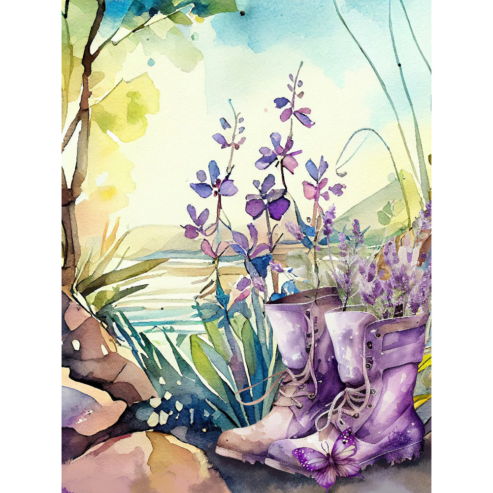 Diamond Painting - Full Round - Lavender (30*40CM)