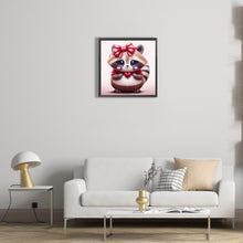 Load image into Gallery viewer, Diamond Painting - Full Round - big headed animal raccoon (30*30CM)
