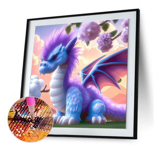 Diamond Painting - Full Round - cartoon pterodactyl (30*30CM)