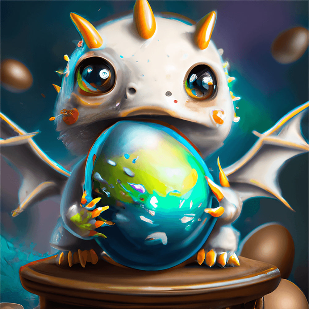 Diamond Painting - Full Round - cartoon pterodactyl (30*30CM)