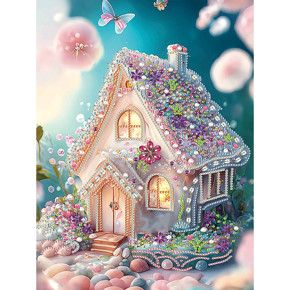 Diamond Painting - Partial Special Shaped - dream greenhouse (30*40CM)
