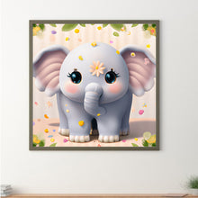 Load image into Gallery viewer, Diamond Painting - Full Round - chubby elephant (30*30CM)
