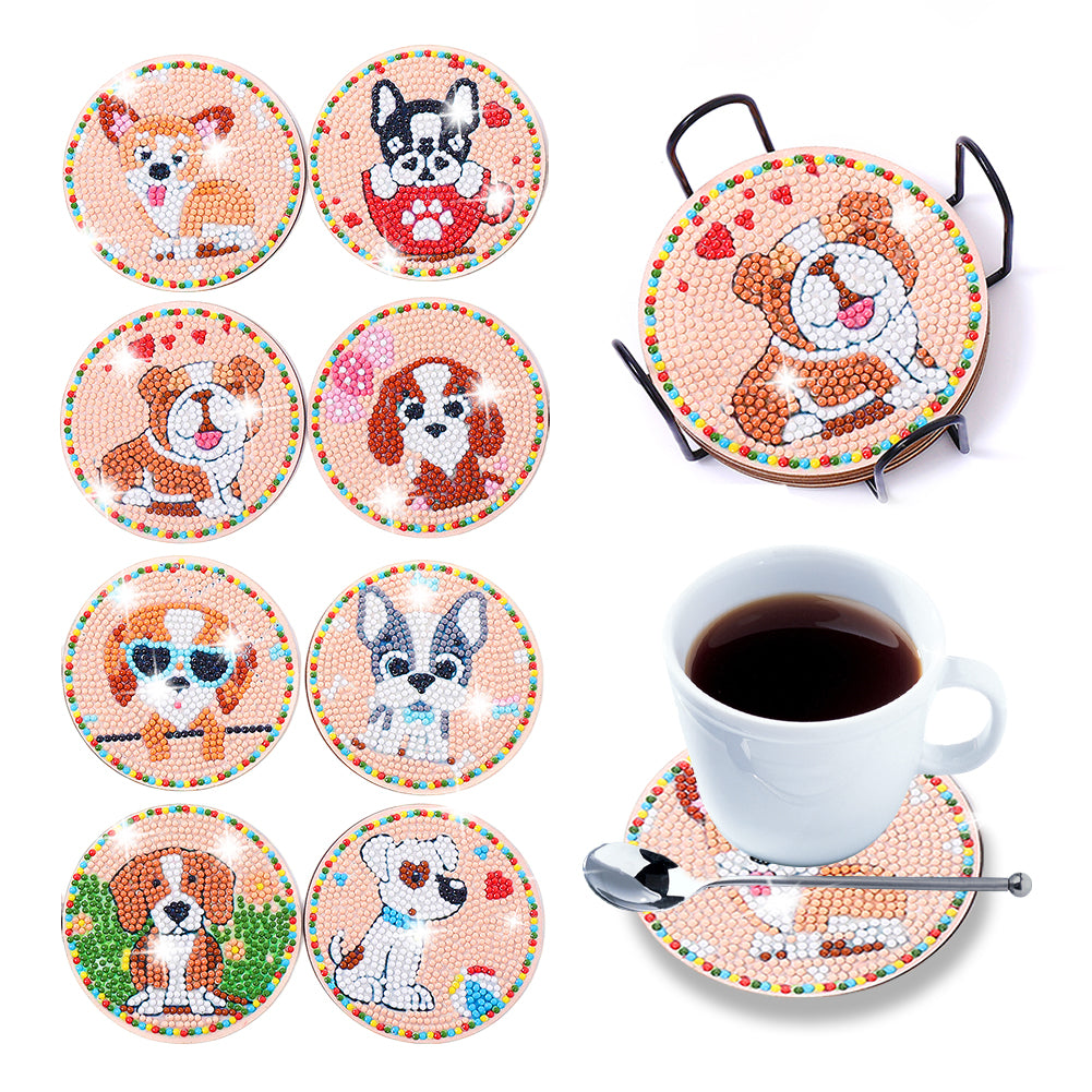 DIY Diamond Painting Coasters Kit Anti Slip Coasters Cup Coasters (AA1194)
