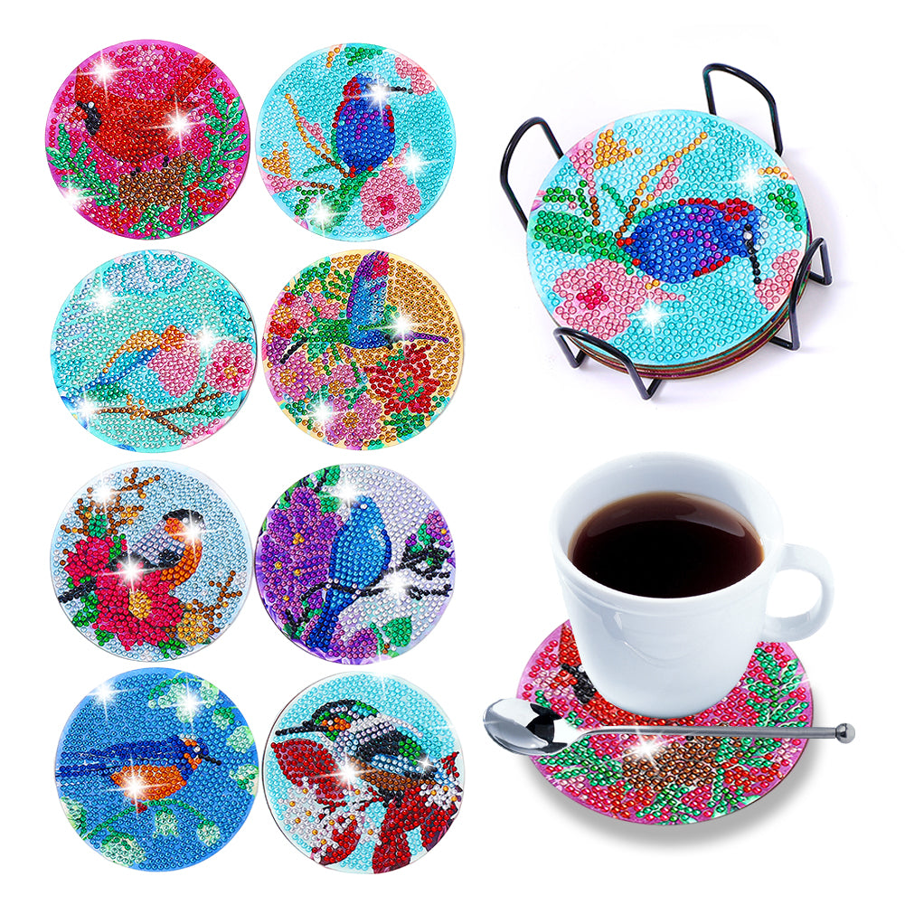 DIY Diamond Painting Coasters Kit Anti Slip Coasters Cup Coasters (AA1197)