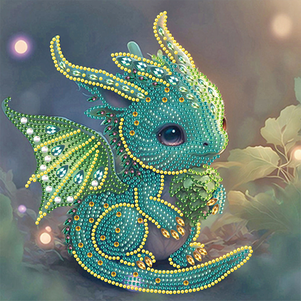 Diamond Painting - Partial Special Shaped - Little pterosaur (30*30CM)
