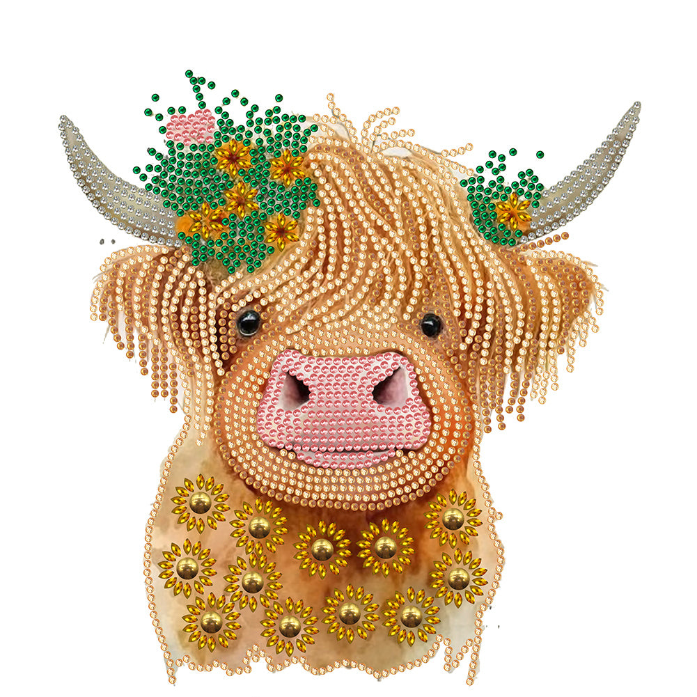 Diamond Painting - Partial Special Shaped - Highland Yak (30*30CM)