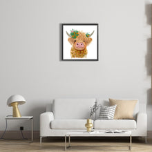 Load image into Gallery viewer, Diamond Painting - Partial Special Shaped - Highland Yak (30*30CM)
