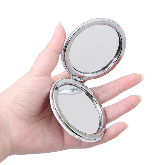 DIY Diamond Painting Makeup Mirror Mandala Pattern Portable Pocket Mirror (004)
