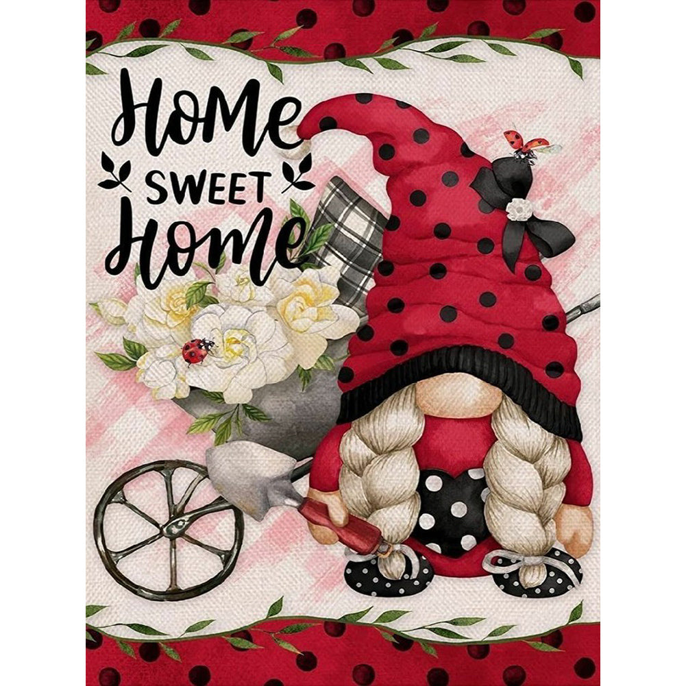 Diamond Painting - Full Round - strawberry gnome (30*40CM)