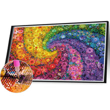 Load image into Gallery viewer, Diamond Painting - Full Round - rainbow flower butterfly swirl (70*50CM)
