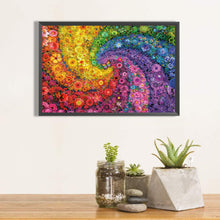 Load image into Gallery viewer, Diamond Painting - Full Round - rainbow flower butterfly swirl (70*50CM)
