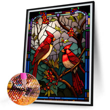 Load image into Gallery viewer, Diamond Painting - Full Round - Cardinal glass painting (30*40CM)
