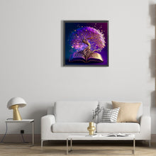 Load image into Gallery viewer, Diamond Painting - Full Round - tree of wisdom in book (30*30CM)
