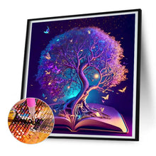 Load image into Gallery viewer, Diamond Painting - Full Round - tree of wisdom in book (30*30CM)
