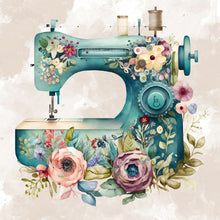 Load image into Gallery viewer, Diamond Painting - Full Round - sewing machine (30*30CM)
