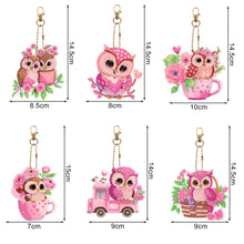 Load image into Gallery viewer, 6pcs Diamond Painting Keychain DIY Diamond Art Keychains Rhinestone Pendant
