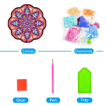 Load image into Gallery viewer, DIY Diamond Painting Pendant Hanging Ornaments 5D Mandala Keychain (GJ050)

