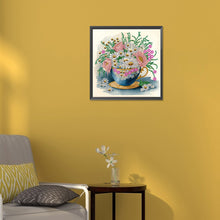 Load image into Gallery viewer, Diamond Painting - Partial Special Shaped - exquisite afternoon tea cup (30*30CM)
