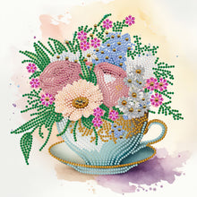 Load image into Gallery viewer, Diamond Painting - Partial Special Shaped - exquisite afternoon tea cup (30*30CM)
