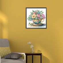 Load image into Gallery viewer, Diamond Painting - Partial Special Shaped - exquisite afternoon tea cup (30*30CM)
