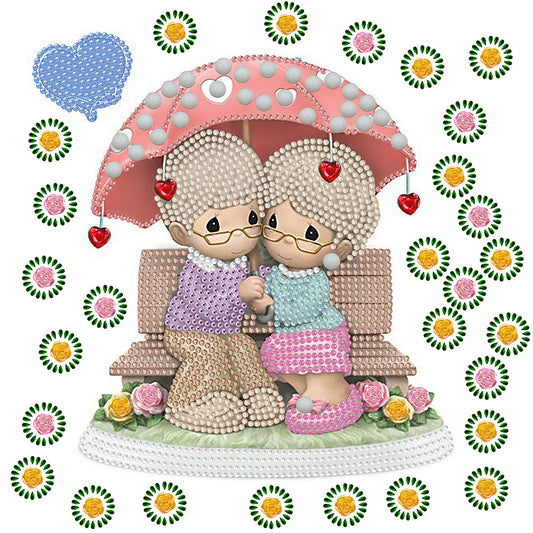 Diamond Painting - Partial Special Shaped - precious memory doll (30*30CM)