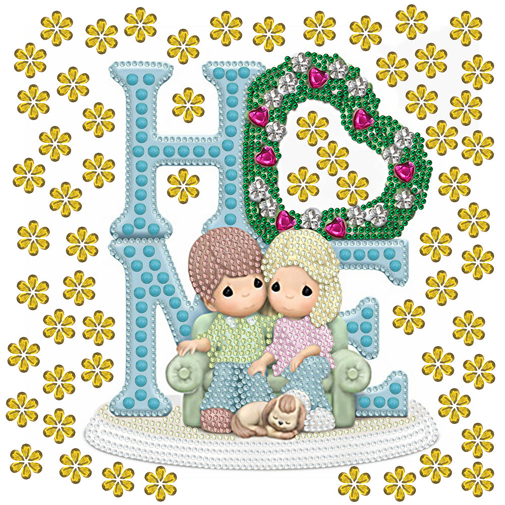 Diamond Painting - Partial Special Shaped - precious memory doll (30*30CM)
