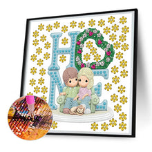 Load image into Gallery viewer, Diamond Painting - Partial Special Shaped - precious memory doll (30*30CM)
