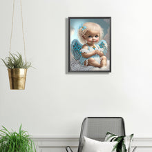 Load image into Gallery viewer, Diamond Painting - Partial Special Shaped - angel little girl (30*40CM)
