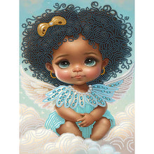 Load image into Gallery viewer, Diamond Painting - Partial Special Shaped - angel little girl (30*40CM)
