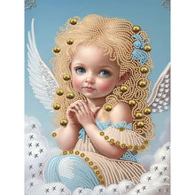 Load image into Gallery viewer, Diamond Painting - Partial Special Shaped - angel little girl (30*40CM)
