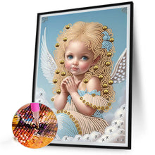 Load image into Gallery viewer, Diamond Painting - Partial Special Shaped - angel little girl (30*40CM)
