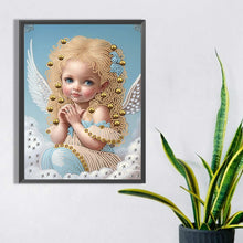Load image into Gallery viewer, Diamond Painting - Partial Special Shaped - angel little girl (30*40CM)
