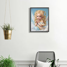 Load image into Gallery viewer, Diamond Painting - Partial Special Shaped - angel little girl (30*40CM)
