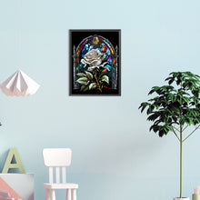 Load image into Gallery viewer, Diamond Painting - Full Round - Blooming Rose Glass Painting (30*40CM)
