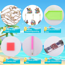 Load image into Gallery viewer, DIY Diamond Art Keychains Diamond Mosaic Kit Point Drill Key Ring (GJ042)
